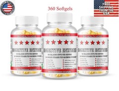3 x Digestive Enzymes Prebiotic & Probiotics Gas, Constipation & Bloating Relief