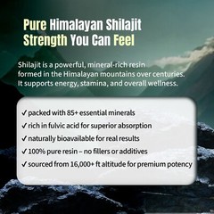 Himalayan Shilajit Paste – Resin Complex 50g – Natural Fulvic Acid Supplement