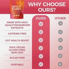 Peach Gummies Spicy Cubes 30 Gummies 1/2 Bag Support designed for Calm and Relax