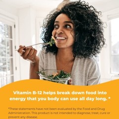 Sublingual Methylcobalamin Vitamin B12 1000mg, B6, Folic Acid & Biotin