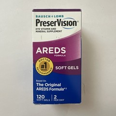(1) PreserVision AREDS Soft Gels, Original Formula, 120 softgels Exp. 10/26