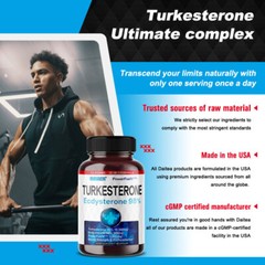 Turkesterone Supplement (Max Purity 98% Extract) Boost endurance and stamina