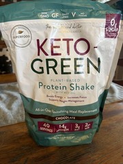 Keto-Green Protein Shake by Dr. Anna Cabeca – Chocolate Vegan Protein 12/2026
