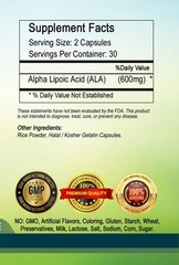 Alpha Lipoic Acid 600mg Per Serving – USA Deal