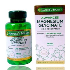 (3-Pack) Nature’s Bounty Advanced Magnesium Glycinate 90-Caps Each, Exp: 06/2028