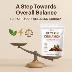 Ceylon Cinnamon Softgels 300 Count with MCT Oil, Non-GMO, Gluten-Free, Easy to S