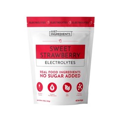 JUST INGREDIENTS Sweet Strawberry Electrolyte Powder, 45 Servings, 5 Key Elec…