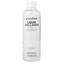 2 X Codeage, Nanofood, Liquid Collagen, French Vanilla, 15.22 fl oz (450 ml)
