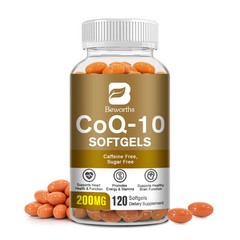 CoQ-10 CoEnzyme Q-10 200mg Support Heart Health,High Potency 120 Capsules