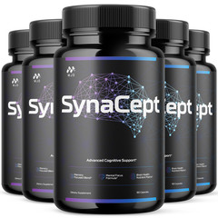(5 Pack) SynaCept Advanced Brain Max Support Supplement Syna Cept 300 Capsules