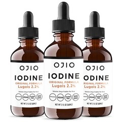Lugols Iodine Solution 2% 1 Year Supply High Potency Liquid Oral Iodine Dro…
