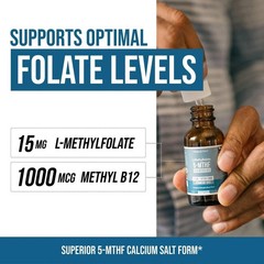 L-Methylfolate 5|MTHF Plus Methyl B12 dosage 15 Active Formula B9 US