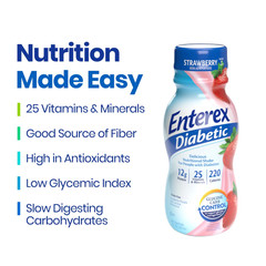 Diabetic Nutritional Meal Replacement Shake,For People with Diabetes,Strawberry