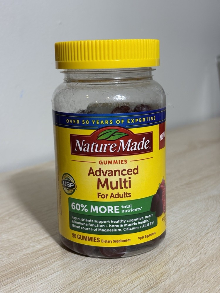 Nature Made Advanced Multi For Adults 90 CT Gummies, Exp: December 2025