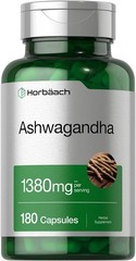 Horbäach Ashwagandha Supplement | 180 Capsules | for Women and Men