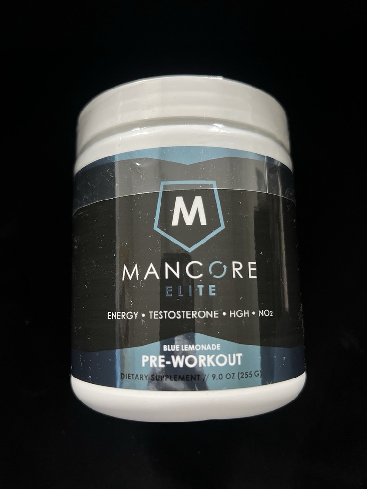 Wow😱😨 1 Mancore Elite Blue Lemonade Pre-workout 9.0 oz Exp:2/27