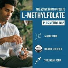 L-Methylfolate 5-MTHF Additional Methyl B12 15 MG Active Formula B9/