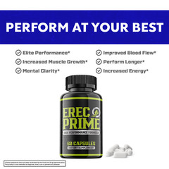 (5 Pack) Erec Prime Formula for Male Virility, Male Performance (300 Capsules))