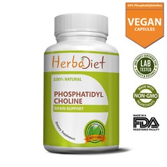 Phosphatidyl Choline PC Capsules Brain Boost Memory Support Cognitive Enhancer