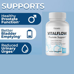 VITALFLOW Prostate Support – 6 Bottles 360 Capsules