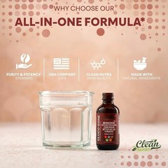 2 Clean Bottles Nutra Berberine with Ceylon Cinnamon Supplement Liquid Drops++