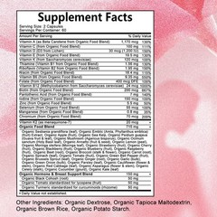 Organic Multivitamins For Women,Whole Food,Daily Vitamin Supplement,120 Capsules
