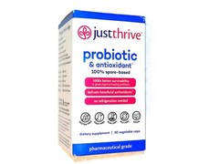 JUST THRIVE PROBIOTIC & ANTIOXIDANT 30 VEGETABLE CAPS 12/2024 +