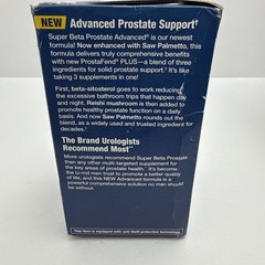 Super Beta Prostate Advanced 120 Caplets, 60 Day Supply, Exp 10/2028