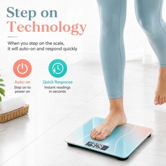 Portable Digital Scale with kg lb Unit Switch & Overload Low Battery Indication