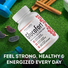 Glucofort Advanced Formula Cholesterol Blood Sugar Glucose Support Pack of 3