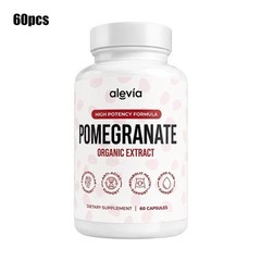 3Pack Alevia Pomegranate Capsules 60ct Organic Extract Antioxidant