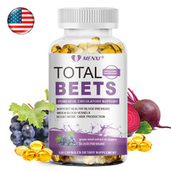1-4 Packs Total Beet Root | Natural Energy & Blood Pressure Support Capsules