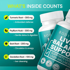 Milk Thistle Beet Root Turmeric Antioxidant Support Supplement 60 Capsule Organi