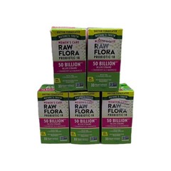 (5) Nature’s Truth – Raw Flora Probiotic-18, 33 Capsules Each. Exp: 02/2026