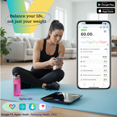 Smart Scale for Body Weight, Body Fat, BMI & Muscle Mass Analyzer,400Lb Capacity