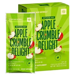 Pruvit Ketones Keto OS Nat APPLE CRUMBLE DELIGHT CHARGED 20 Pack