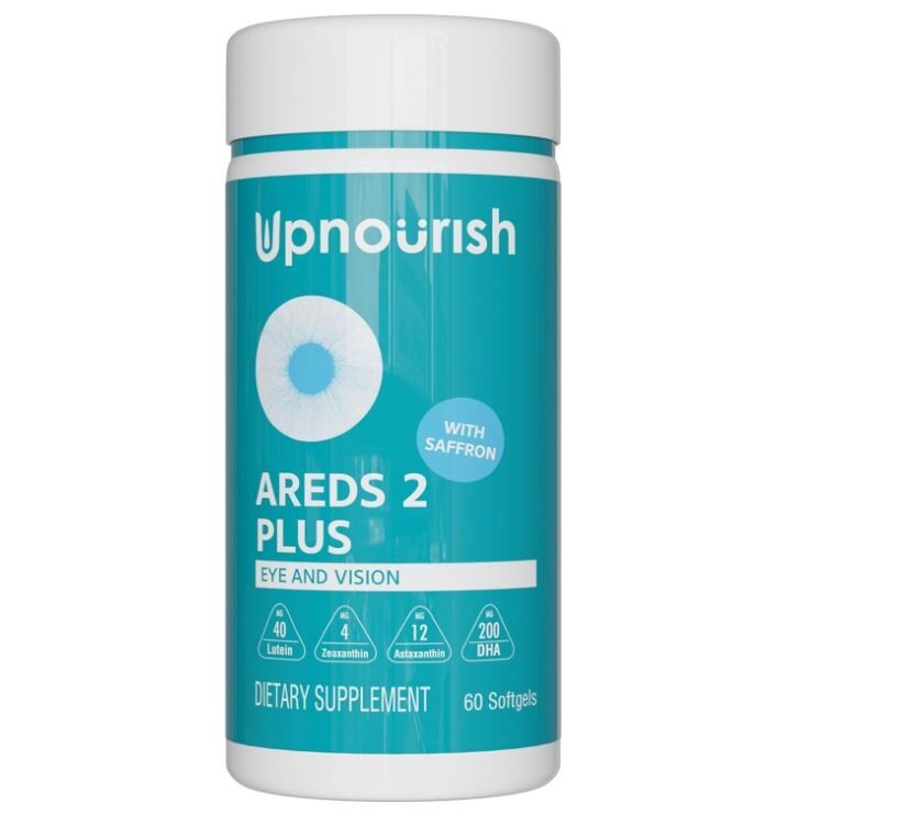 UpNourish AREDS 2+ – Advanced Eye Vitamin Supplement for Macular Health and D…