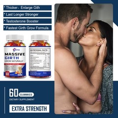 Testosterone Booster Massive Girth Grow, Libido Thicker,Men’s Enhanced Gummies