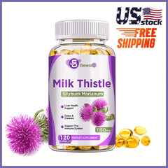 Liver Cleanse & Detox Support Supplement 1150mg Milk Thistle Extract
