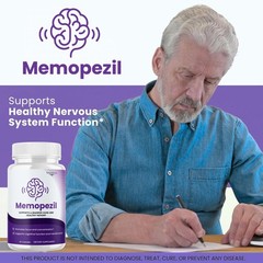 Memopezil Brain Memory Support Supplement Capsules Nootropic 1 Pack 60Ct