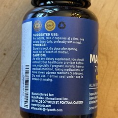 Vi Youth Magnesium 7 Complex 1000mg High Absorption 60 Capsule EXP 2/29 LOT OF 2