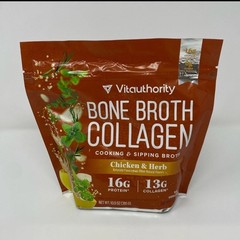 Vitauthority Bone Broth Collagen Chicken & Herb Powder 10.9oz