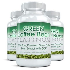 Green Coffee Bean Platinum (3 Bottles) Hardcore Fat Burner for Diet, Weight Loss