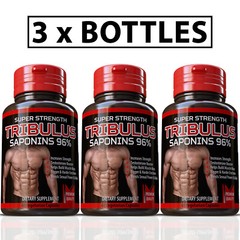 180 TRIBULUS TERRESTRIS STRONGEST EXTRACT PILLS TESTOSTERONE 96% SAPONINS 7500mg