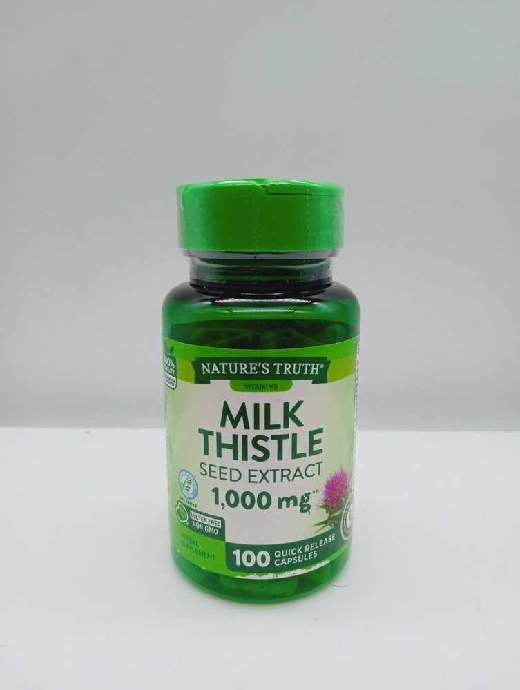 MILK THISTLE Extract 1000mg High Potency (Silybum) 100 Caps Liver Detox Health