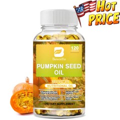 Pumpkin Seed Oil Capsules Support Healthy Prostate Function,Promote Hair Growth