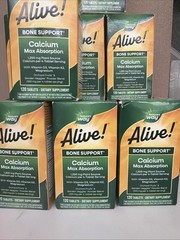 Nature’s Way Alive! Calcium Bone Formula 120 Tablet Exp 05/31/2027 FREE SHIPPING