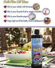 Cal’s Flax Oil Organic Pure Essential Cold-Pressed Flaxseed Oil 32 oz
