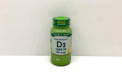 NEW Nature’s Truth High Potency D3 1000 IU 25 MCG 250 Quick Softgels 07/2028
