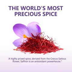 Saffron Supplements 88.5 mg 120 Capsules Improve Mood Vision Eye Health Focus